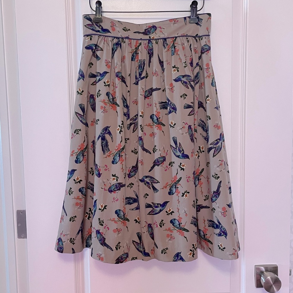 Emily and Fin Bird Pattern Skirt